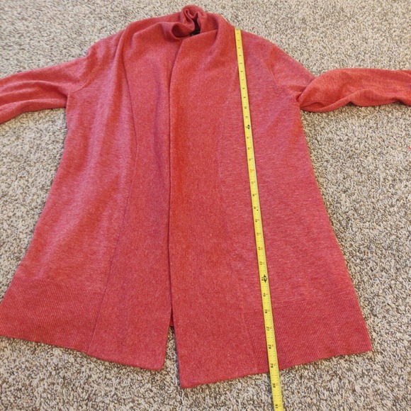 Eileen Fisher Women's Cardigan Sweater Open Front Drapey Size XS Red. - Picture 5 of 5